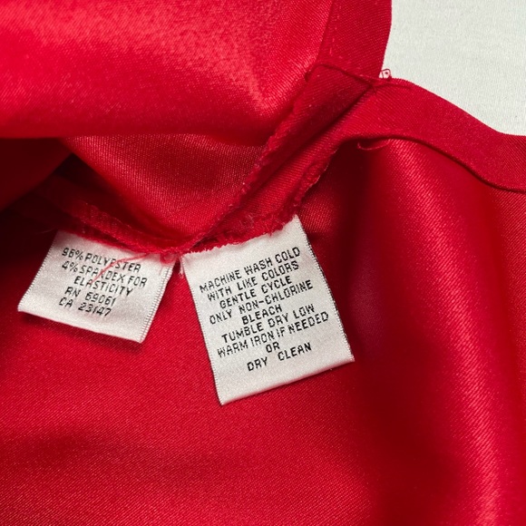 Talbots Petite Stretch Long Sleeve Button Down Red Shirt Size S. - Picture 7 of 13